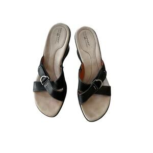 Rockport orthopedic Black Slides sz 9M
